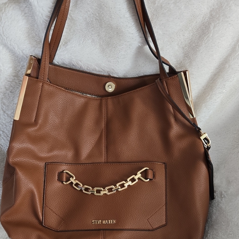 Steve Madden Brown Tote Bag